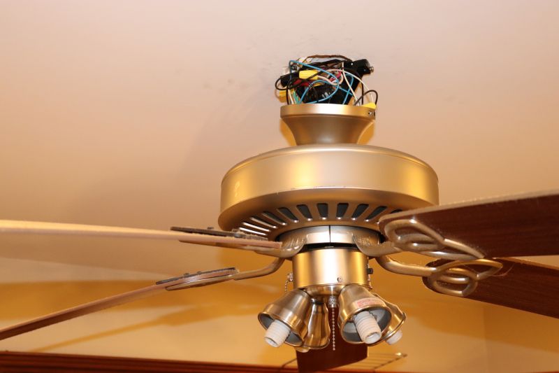 Ceiling Fan And Light Fixture Installation By A Handyman