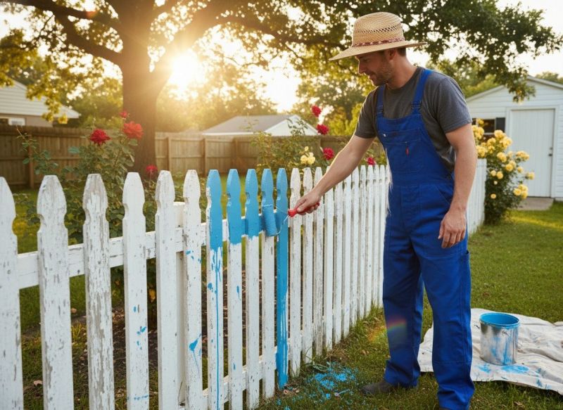 Fence Painting Or Staining
